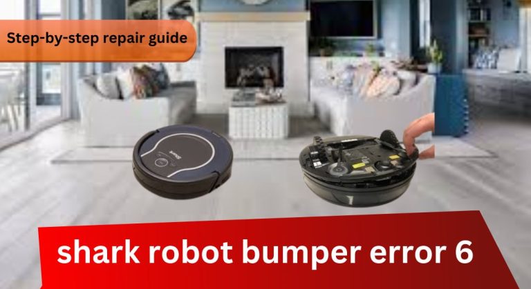 shark robot bumper error 6