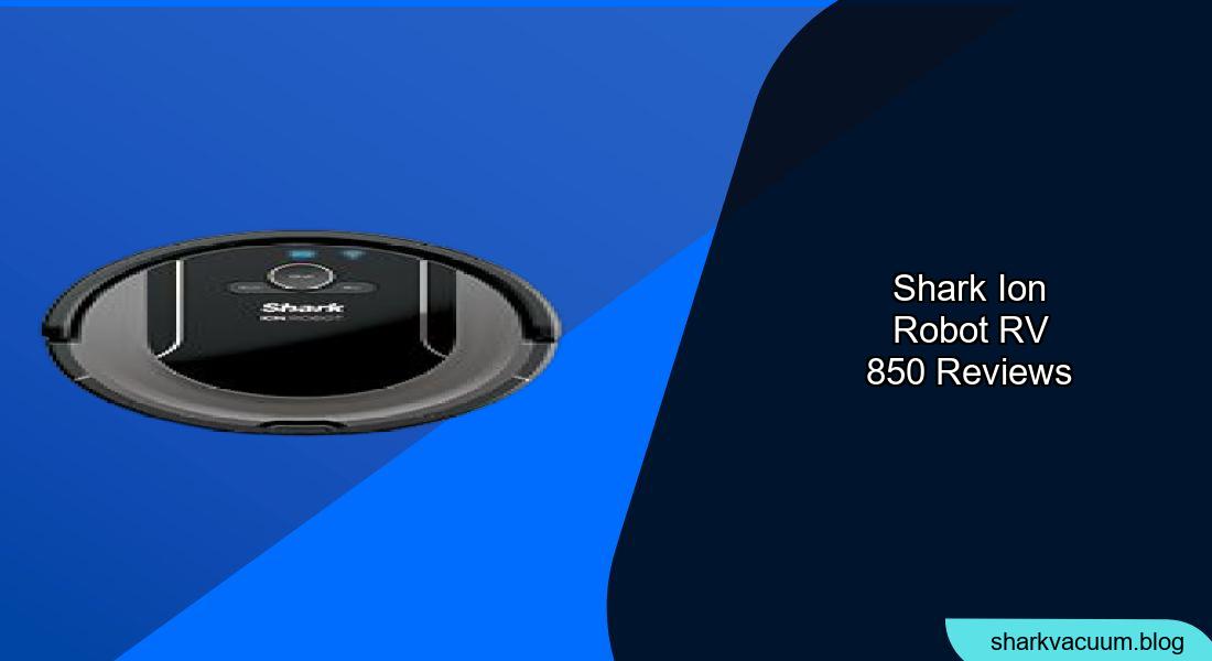 Shark ION Robot RV850 Review