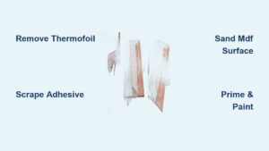 How to Fix Peeling Vinyl Kitchen Cabinets